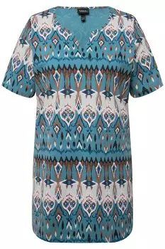 Футболка Ulla Popken Long, цвет jeansblau