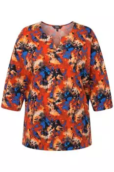 Футболка Ulla Popken Long, цвет mittelblau