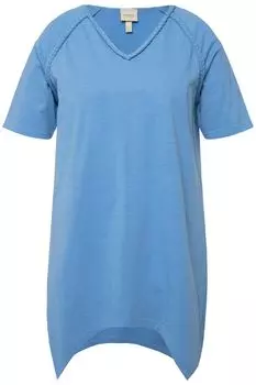 Футболка Ulla Popken Long, цвет mittelblau