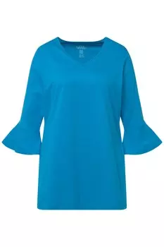 Футболка Ulla Popken Long, цвет seeblau