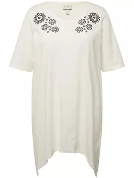 Футболка Ulla Popken Longshirt, белый