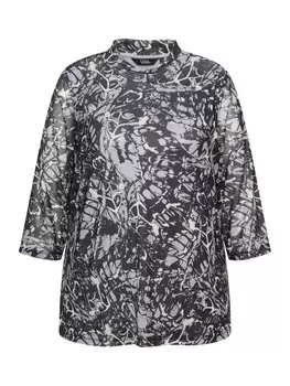 Футболка Ulla Popken Longshirt, черный
