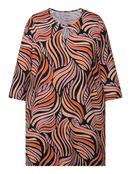 Футболка Ulla Popken Longshirt, черный