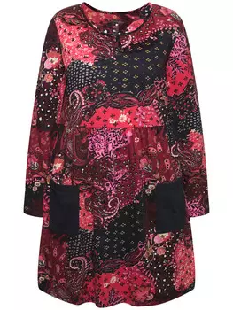 Футболка Ulla Popken Longshirt, черный