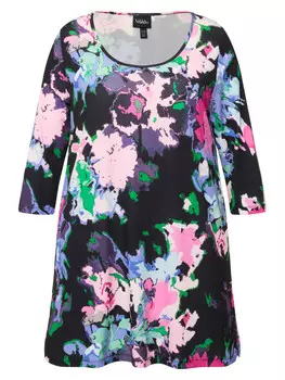 Футболка Ulla Popken Longshirt, черный