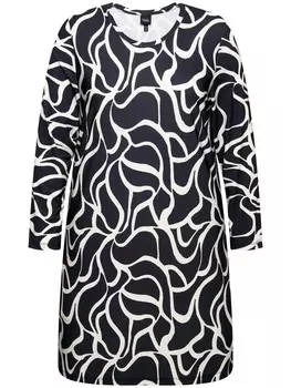 Футболка Ulla Popken Longshirt, черный