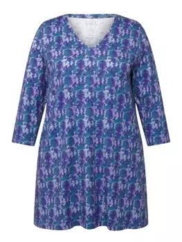 Футболка Ulla Popken Longshirt, цвет blaugrau