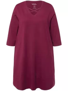 Футболка Ulla Popken Longshirt, цвет dunkle beere