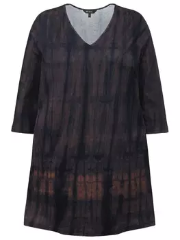 Футболка Ulla Popken Longshirt, цвет espresso