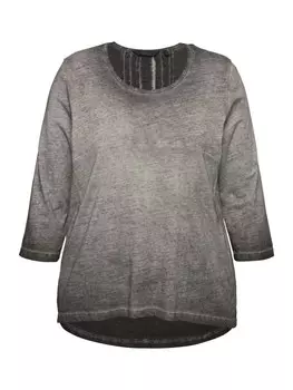 Футболка Ulla Popken Longshirt, цвет graphitgrau
