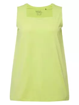 Футболка Ulla Popken Longshirt, цвет limettengrn