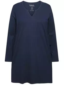 Футболка Ulla Popken Longshirt, цвет marine