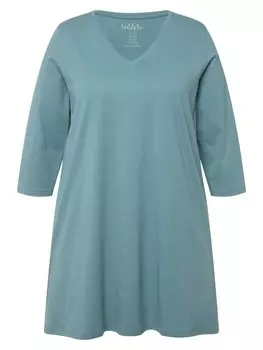 Футболка Ulla Popken Longshirt, цвет matt grn