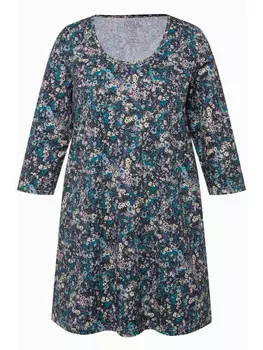 Футболка Ulla Popken Longshirt, цвет matt grn