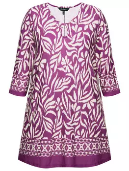 Футболка Ulla Popken Longshirt, цвет pflaume
