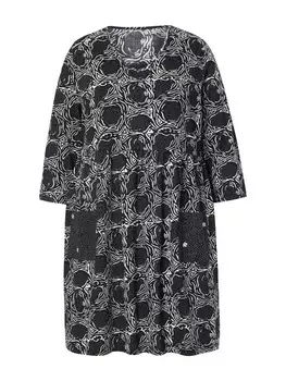 Футболка Ulla Popken Longshirt, цвет schneewei