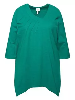 Футболка Ulla Popken Longshirt, цвет smaragd grn