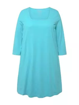 Футболка Ulla Popken Longshirt, цвет trkisgrn