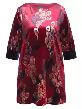 Футболка Ulla Popken Longshirt, цвет weinrot
