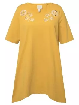 Футболка Ulla Popken Longshirt, цвет wstensand