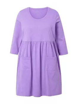 Футболка Ulla Popken Longshirt, фиолетовый