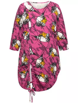Футболка Ulla Popken Longshirt, фуксия