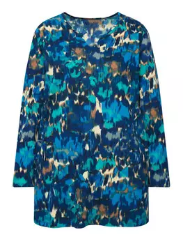 Футболка Ulla Popken Longshirt, синий