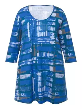 Футболка Ulla Popken Longshirt, синий