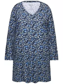 Футболка Ulla Popken Longshirt, синий