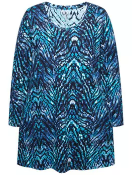 Футболка Ulla Popken Longshirt, синий