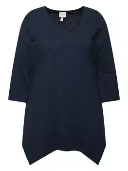 Футболка Ulla Popken Longshirt, синий