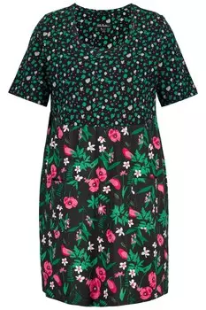 Футболка Ulla Popken, пихтовый/травяно-зеленый