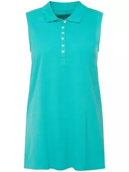 Футболка Ulla Popken Poloshirt, бирюзовый