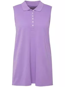 Футболка Ulla Popken Poloshirt, цвет blaues flieder