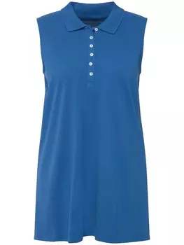 Футболка Ulla Popken Poloshirt, цвет grau blau