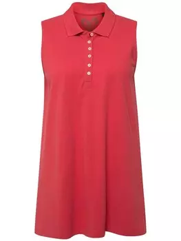 Футболка Ulla Popken Poloshirt, цвет himbeere