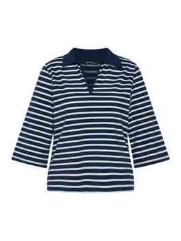Футболка Ulla Popken Poloshirt, темно-синий
