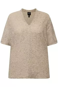 Футболка Ulla Popken Shirt, бежевый