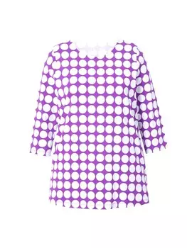 Футболка Ulla Popken Shirt, цвет brombeere