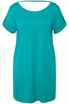 Футболка Ulla Popken Shirt, цвет cyan blue