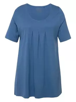 Футболка Ulla Popken Shirt, цвет denimblau