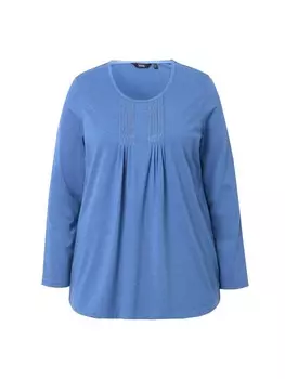 Футболка Ulla Popken Shirt, цвет denimblau
