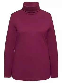 Футболка Ulla Popken Shirt, цвет dunkle beere