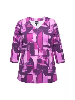 Футболка Ulla Popken Shirt, цвет dunkle brombeere