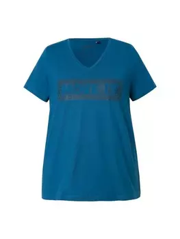 Футболка Ulla Popken Shirt, цвет petrol