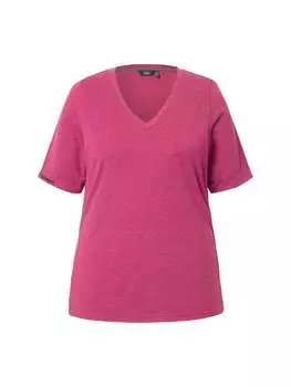 Футболка Ulla Popken Shirt, цвет rubin
