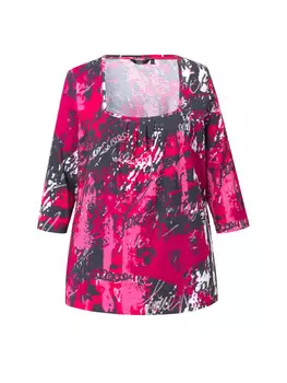 Футболка Ulla Popken Shirt, цвет rubin