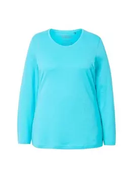 Футболка Ulla Popken Shirt, цвет tiefes aqua