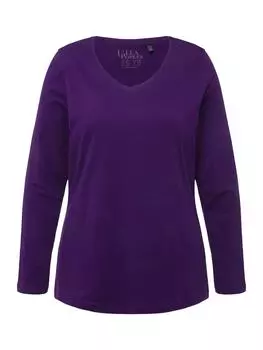 Футболка Ulla Popken Shirt, цвет tiefes violett