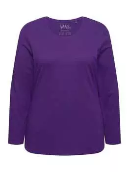 Футболка Ulla Popken Shirt, цвет tiefes violett